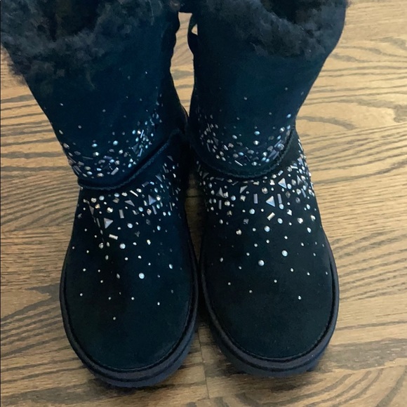 UGG | Shoes | Ugg Classic Galaxy Bling Short Bailey Bow  CLASSIC GALAXY BLING SHORT